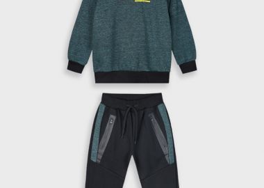 Σετ φούτερ φόρμα με τύπωμα για αγόρι | ΜΑΥΡΟ - Energiers - 